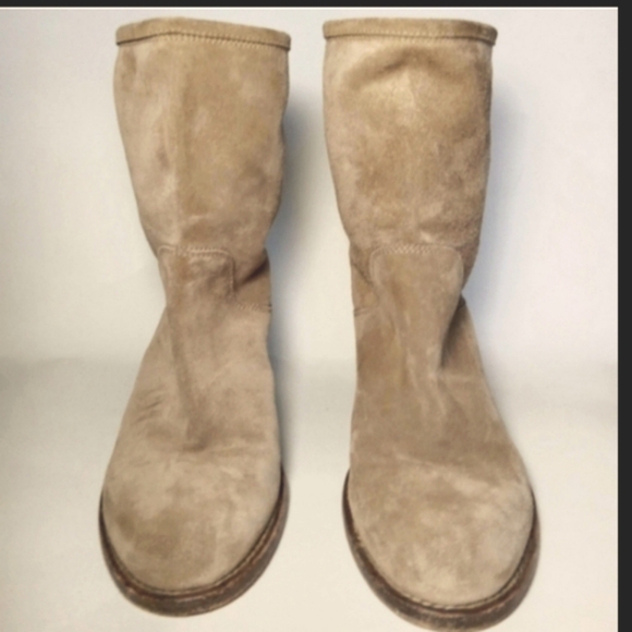 Attilio Guisti Leombruni Taupe Slouch Boots - Picture 8 of 8